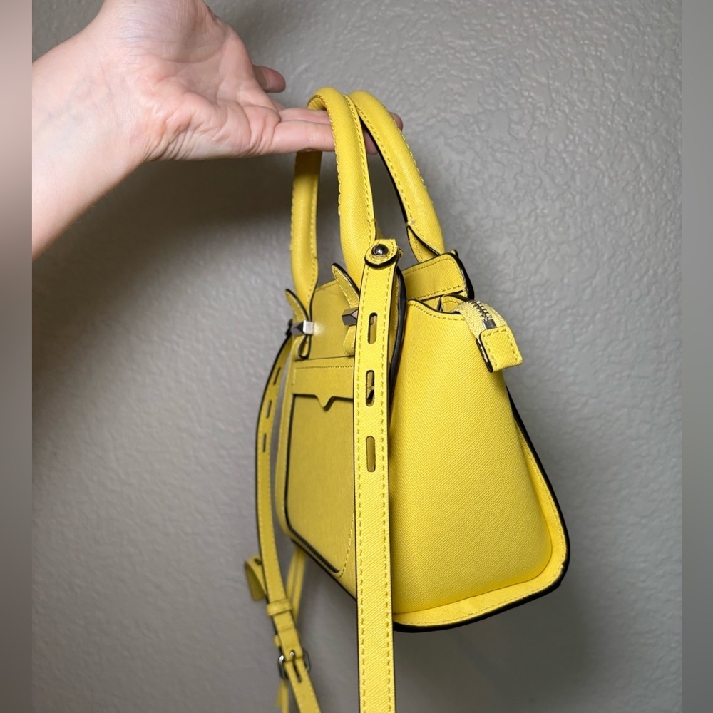 Micro Rebecca minkoff Avery purse YelloW mini crossbody NWT - Picture 5 of 13